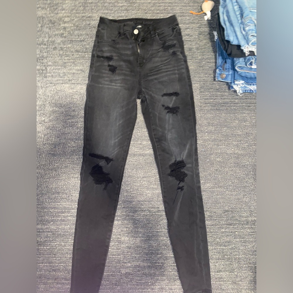 American eagle black skinny jeans